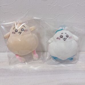 顔と体が逆になってしまったうさぎ.*ハチワレ ぬいぐるみキーホルダー2点