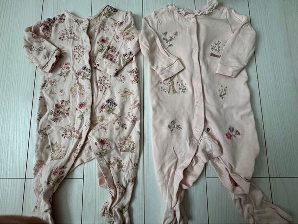 next 花柄ロンパース 6-9ヶ月 2点セット ベビー服