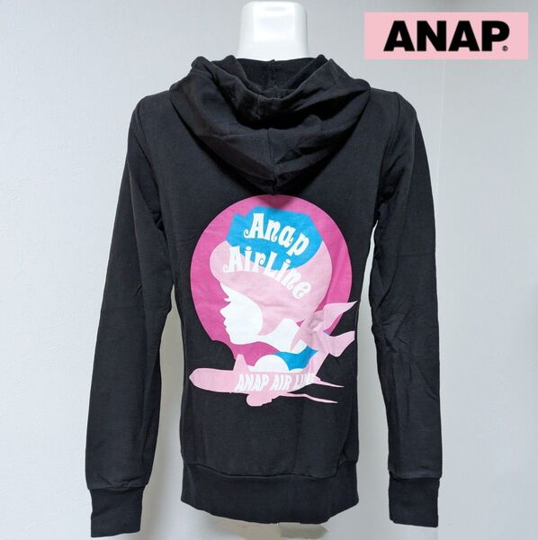 ★ANAP★アナップ バックプリント ジップアップ パーカー