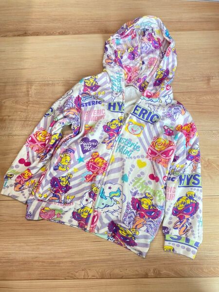 hysteric mini 正規品 子供服 ジップアップパーカー