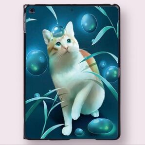 新品 ★ iPad mini4/5ケース 猫 タッチペン付き