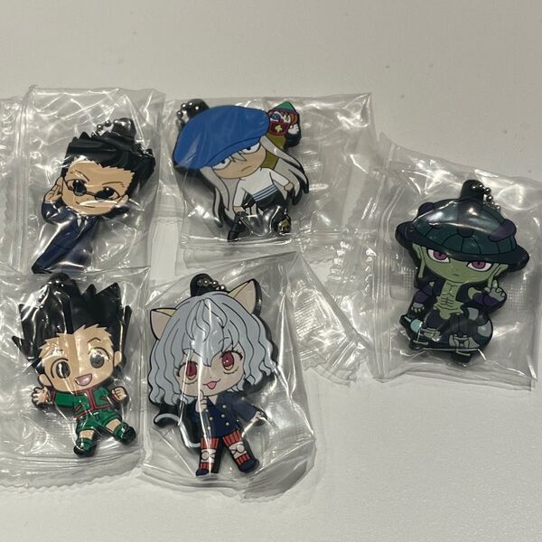 ♪HUNTER×HUNTER カプセルラバーマスコット 5個セット