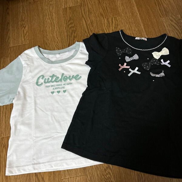 女の子 半袖Tシャツ 2枚セット サイズ140