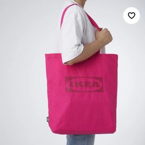 1【大人気殺到】新品 IKEA (イケア )トートバッグピンク エフテルトレーダ