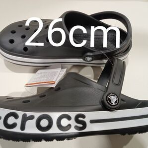 4【大人気殺到激安】新品クロックス ブラック系メンズ レディース(黒)26cm