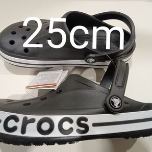 3【大人気殺到激安】新品クロックス ブラック系メンズ レディース(黒)25cm