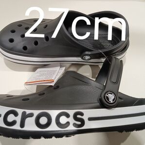 6【大人気殺到激安】新品クロックス ブラック系メンズ レディース(黒)27cm
