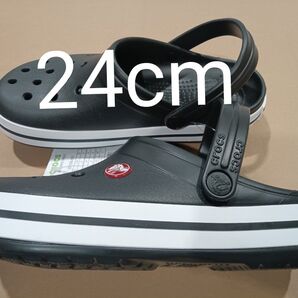 1【大人気】新品クロックス メンズ レディースブラック(黒) 24cm