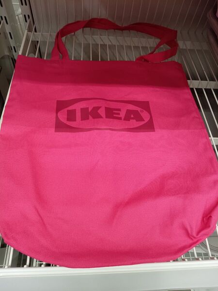 1【大人気殺到】新品 IKEA (イケア )トートバッグピンク エフテルトレーダ