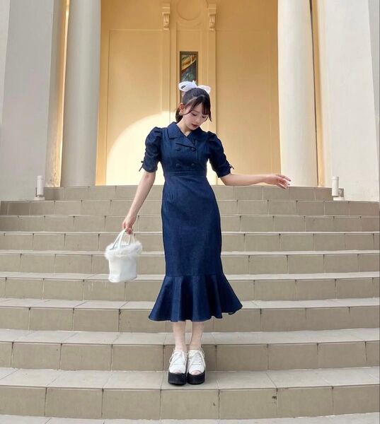 evelyn 開襟マーメイドOP