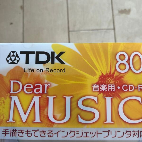 TDK 音楽用CD-R 80分 インクジェットプリンタ対応 15枚分