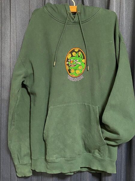 VOLCOM プルオーバーパーカー グリーン ストリート