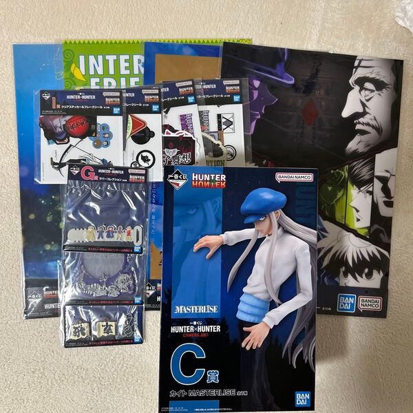 HUNTER×HUNTER 一番くじ C賞 カイト フィギュア キメラアント クリアポスター ラバー