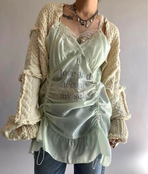 chinatsu aoyama mori ワンピース キャミワンピース ランジェリーワンピース