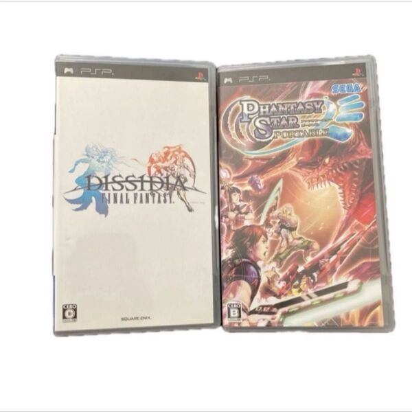 【PSP】レトロゲーム プレイステーションポータブル UMD ディシディアファイナルファンタジー ファンタシースターポータブル