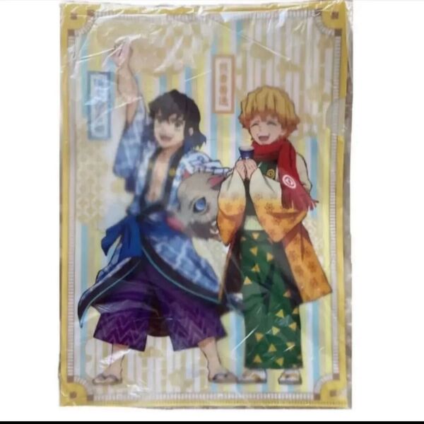 鬼滅の刃 くら寿司 クリアファイル 善逸 伊之助 コラボ キャンペーン A4 アニメ 新品 未使用