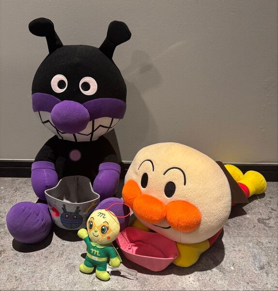 プライズ品 アンパンマン バイキンマン おまけ ぬいぐるみ