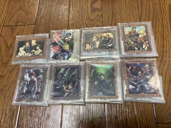 一番くじ 進撃の巨人 E賞 アクリルスタンドA F賞 アクリルスタンドB 合計8種 新品