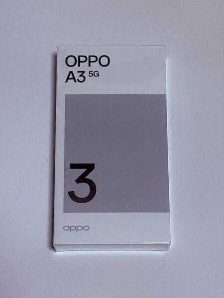 【新品未開封】OPPO A3 5G ブラック SIMフリー ワイモバイル版 Y!mobile