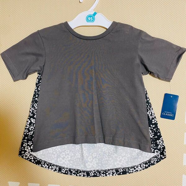 ELFINDOLL CLASSIC キッズ Tシャツ 95 グレー 花柄 未使用