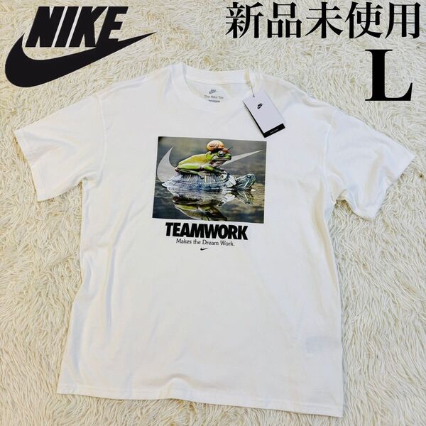 新品 ナイキ Tシャツ 半袖 スポーツウェア NSW M90 OC ワンオフ ホワイト Lサイズ