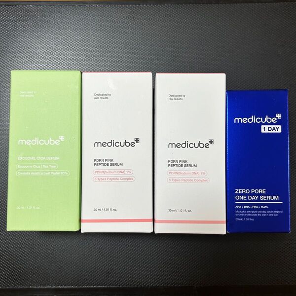 メディキューブ 美容液 3種セット PDRN PINK CICA SERUM ZERO PORE ONE DAY SERUM