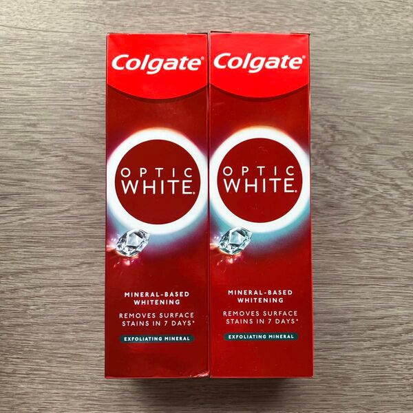コルゲート オプティックホワイト 100g×2個 ホワイトニング 歯磨き粉 プラスシャイン Colgate