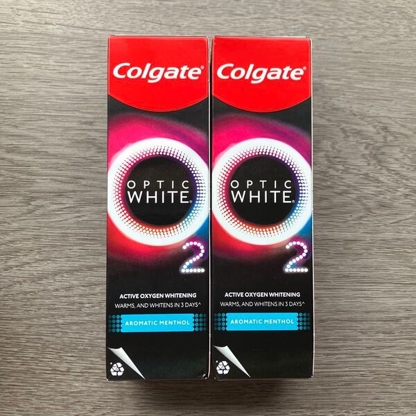 コルゲート オプティックホワイト O2 オキシゲン 85g×2コ 送料込 歯磨き粉 ホワイトニング