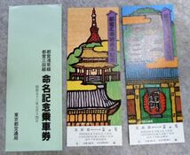 鉄道記念キップ『都営浅草線・都営三田線 命名記念乗車券 2枚組』未使用_画像2