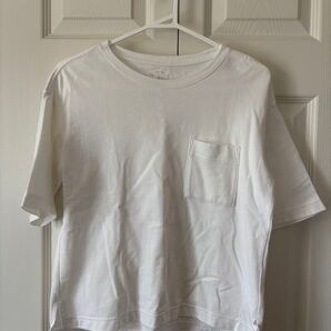 無印良品 Tシャツ 白T ポケット付きTシャツ