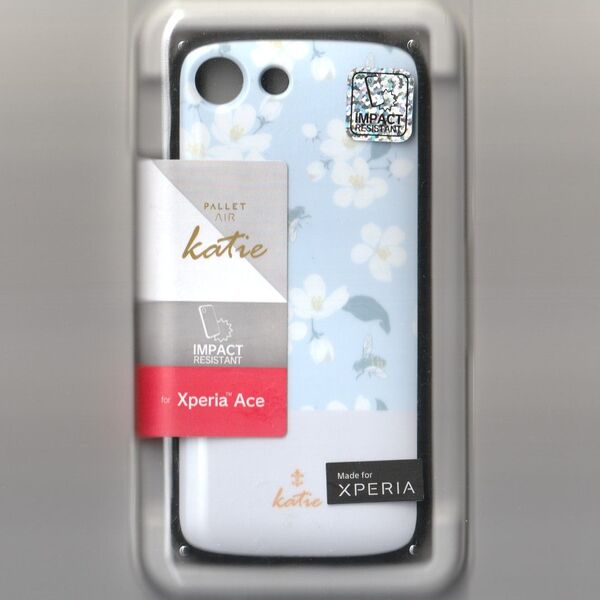 XPERIA Ace 耐衝撃 ケース PALLET フラワーブルー