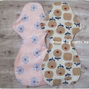 40cm*布ナプキン夜&長時間用♪防水ハンドメイド♪2枚set!