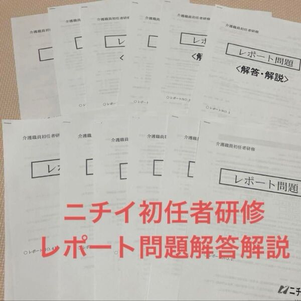 ニチイ 初任者研修 レポート 問題 解答解説 2024年版