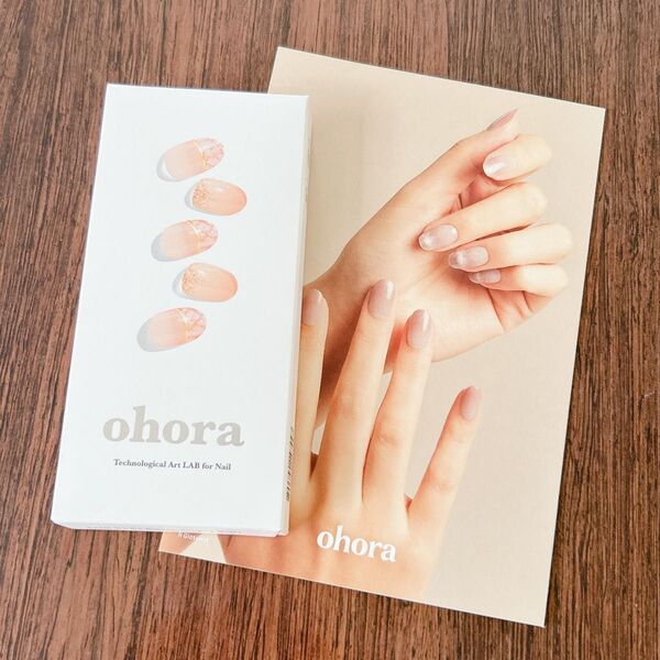 【新品未使用】オホーラ ohora ネイルシール N PEACHY SPARKLE