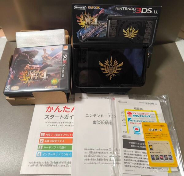 超美品 Nintendo 3DS LL スペシャルパックゴア マガラブラック 任天堂 モンハン 初期化済