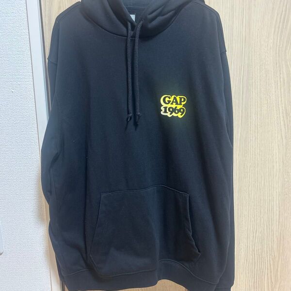 GAP ロゴパーカー ブラック Mサイズ 長袖 メンズファッション