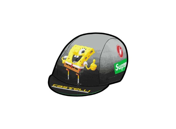Supreme x SpongeBob SquarePants Castelli Cycling Cap Black