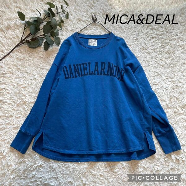 MICA&DEAL マイカアンドディール ロゴプリントスウェットプルオーバー