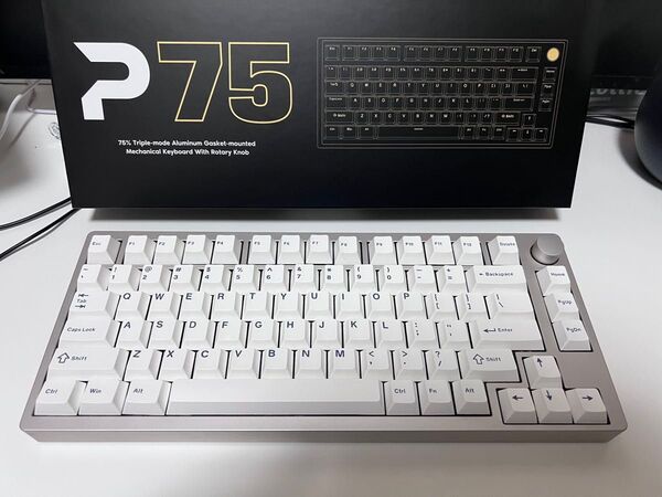EPOMAKER P75 メカニカルキーボード 本体 キースイッチ付き