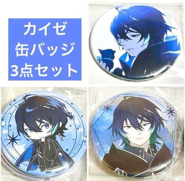 【3点セット】OVER REQUIEMZ カイゼ 缶バッジ アニメイト エビテン