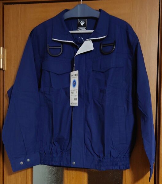 新品空調服 XEBECジーベックフルハーネス対応長袖ブルゾン LL ディープネイビー 服のみ 9cmファン対応