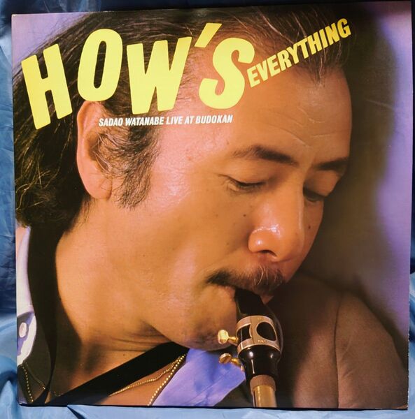 LP SADAO WATANABE HOW'S EvE EVERYTHING 2枚組 渡辺 貞 LIVE AT 武道館1980