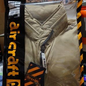 新品空調服長袖 BURTLE AC1111 AIR CRAFT JACKET Size Lライトキャメル 空調服のみ