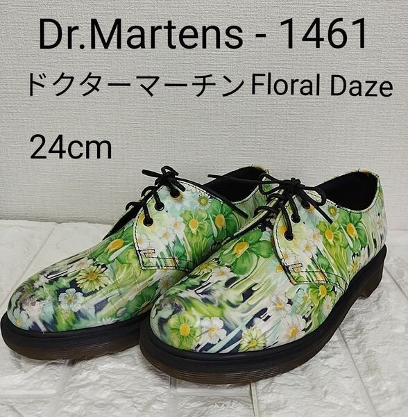 ドクターマーチン Dr.Martens - 1461 Floral Daze フローラル柄 3ホールシューズ 24cm