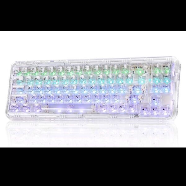 YUNZII X71 メカニカルゲーミングキーボード(ホワイト)