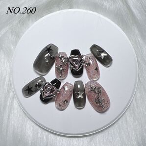 【260】ネイルチップ 韓国 Y2K ワンホン