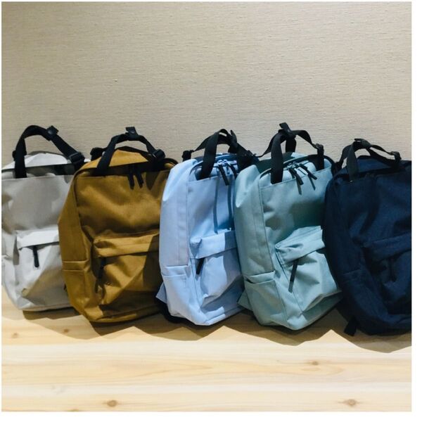 無印良品 MUJI 手提げとしても使えるリュックサック・A4サイズ 黒 ブラック