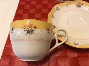 ノリタケ フラワーカップアンドソーサー