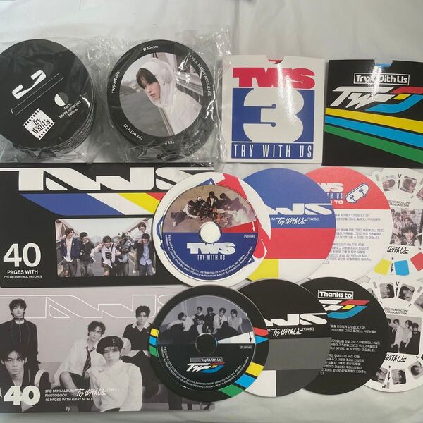 【開封済み】アルバム try with us try/boy ver. 封入 tws