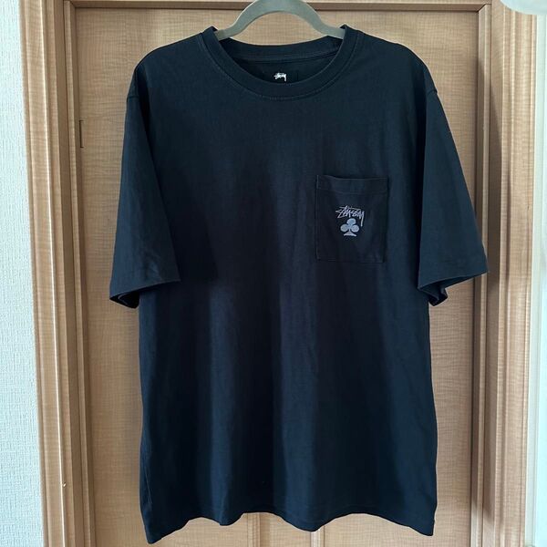 Stussy ブラック Tシャツ ポケット付